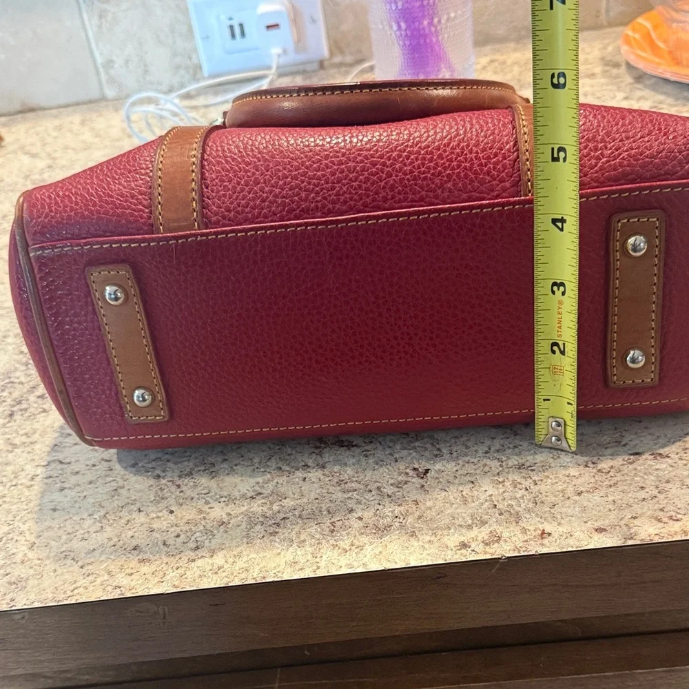 Dooney & Bourke Cherry Red Satchel - Picture 3 of 11